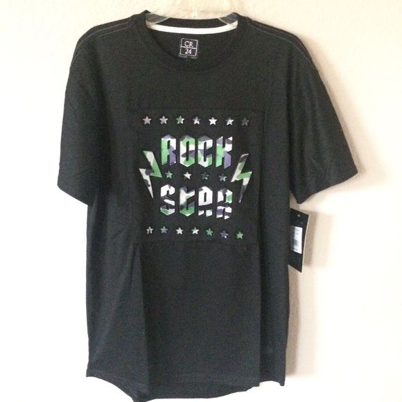“Rock Star” CR-24 Chrome Edge Men’s Graphic Tee - Picture 4 of 8